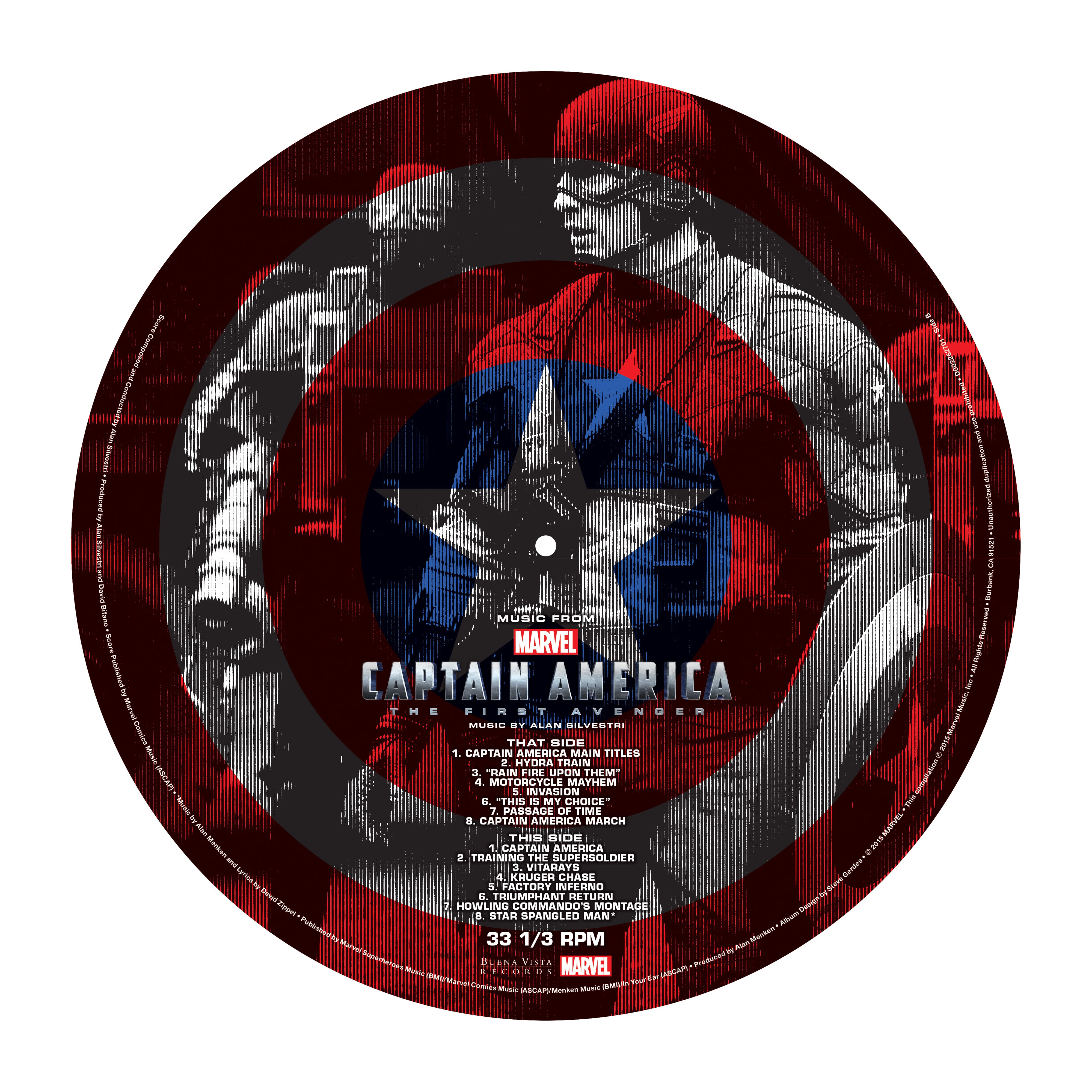 ミュージック・フロム・キャプテン・アメリカ/ザ・ファースト・アベンジャー【輸入盤】【アナログ】【ピクチャー・ディスク】