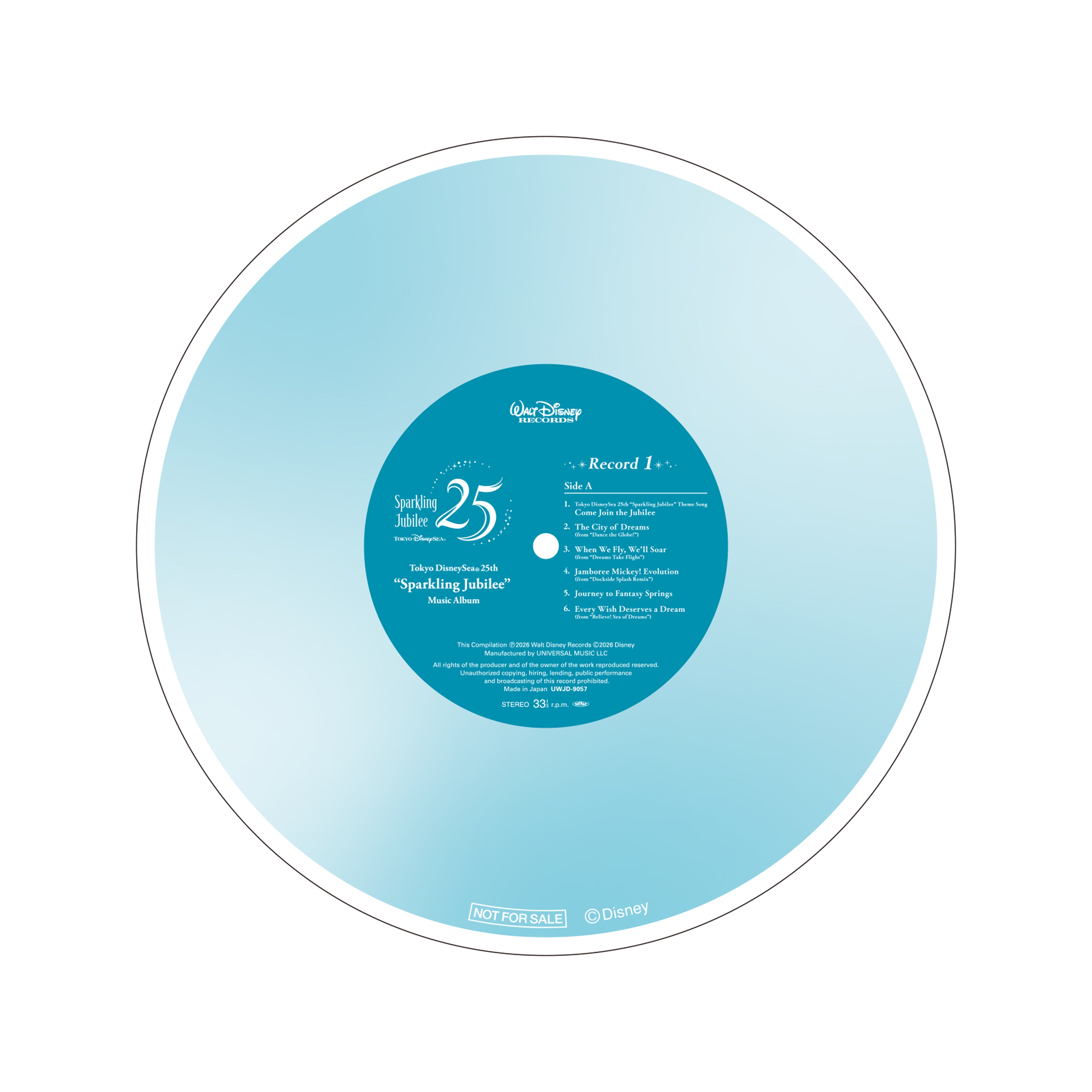 東京ディズニーシー®25周年”スパークリング・ジュビリー”ミュージック・アルバム【2LP】【アナログ】